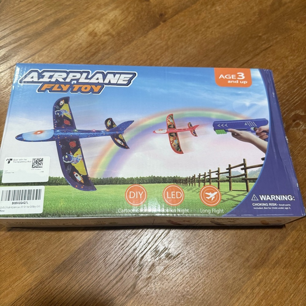 Airplane Fly Toy - Blue and Red NEW